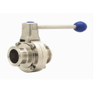 China 316L Tri Clamp Double Flanged Butterfly Valve Stainless Steel 304 supplier
