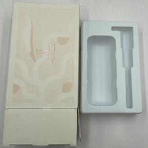 China Foil Rose Logo Custom White Paper Packaging Spray Bottle  Drawer Box With PE Insert supplier