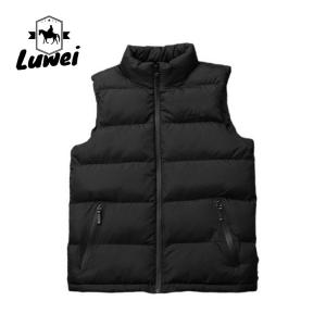 China Luxury Quality Weighted Sleeveless Fishing Utility Custom Cotton Quilted Coat-half Sleeve Zipper Waistcoat Men Vest supplier
