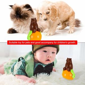 China Christmas Gift Cute Pet Toys , ABS Material Tumbler Cat Toy Funny Sunds Light supplier