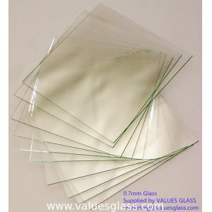 China Alkaline Resistant Super Thin Glass Sheet Clear Color Easy Installation supplier