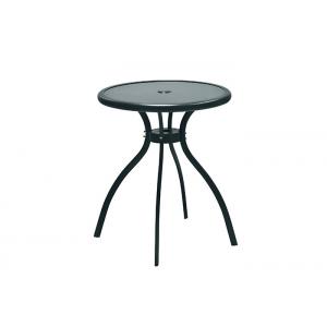 China BSCI all Weather Outdoor Garden Table Folding Tempered Glass Metal Table supplier