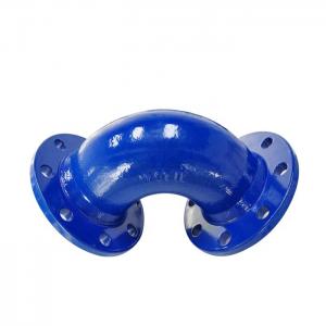 China PN25 Ductile Iron Pipe Fittings Double Flanged Bend 90/45 Degree supplier