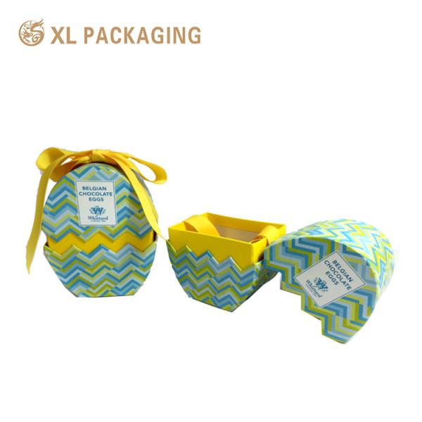 China Boîte cadeau en forme d'oeuf, bonbons de Pâques, carton cadeau en papier kraft, chocolat supplier