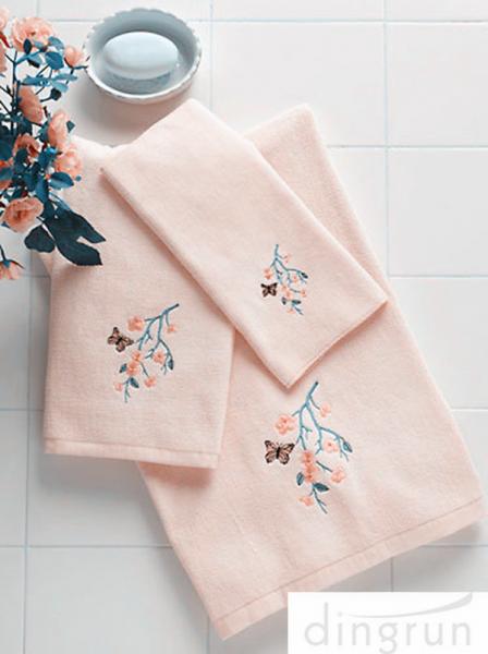 Set 3 Modern Hand Towels Soft , Guest Hand Towels For Bathroom Dry Fast