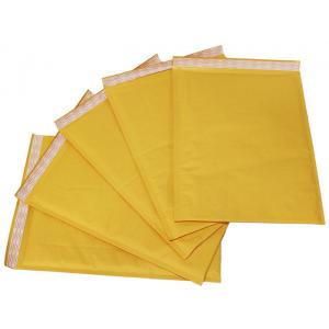 Recyclable Kraft Paper Bubble Mailers , Courier Packing Bags Wrinkle Resistant