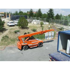 Telescopic Handler Forklifts Marble Slab Handling For Stone Industry Orange