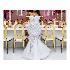 Sexy Long Fishtail Mermaid Bridal Gowns Big Size / Summer Wedding Party Dresses