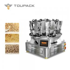 China Compact PLC/MCU 10 Head Multihead Weigher Cereal,cereal and corn flex Pasta,Candy,Seed,Nut,Biscuit Packing Machine supplier