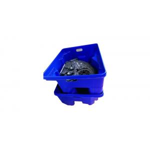 China OEM PVC Blister Pack Plastic Blue Crates For Delivering Shipping Storage supplier