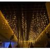 8 Modes Remote Control Solar Icicle Lights 100 LED 600 LM For Wedding Decor
