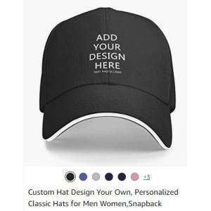 Custom Baseball Cap With Your Text,Personalized Adjustable Trucker Caps Casual Sun Peak Hat For Gifts