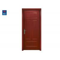 China Fire Rated Solid PVC Wood Door Design Timber Hotel Interior Flush Door Fireproof Wood Door on sale