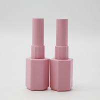 China Plastic Cap Matte Pink Nail Polish Bottles 12ml Empty Nail Polish Container on sale