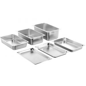1/4 2/4 Stainless Steel Food Pan , 201 304 Stainless Steel GN Container