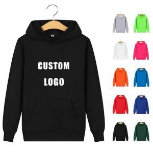 Custom Round Neck Hoodie For Men And Women Cotton Street Wear Hoodie Sweatshirt