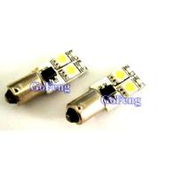 BA9 H6W T4W 4 SMD / 5050 SMD Canbus Low Heat Generation Amber BA9S LED Bulb for Reading