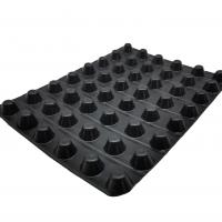 China 60mm Height HDPE Dimple Plastic Drainage Board for Golf Course and Roof Waterproofing on sale