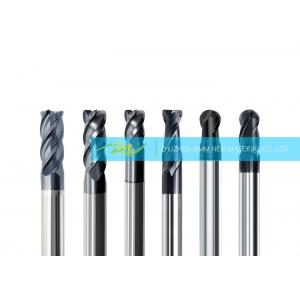 China Profile Milling Solid Carbide End Mills With High Precise Arc / Ball End Mill Bits supplier