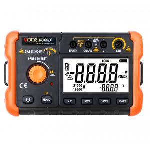 VICTOR 60D+ displays in 2000 digits intelligent micro-insulation tester Short circuit measurement current more than 1 mA