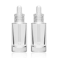 China Clear Glass Dropper Bottle Cosmetic Container 30ml Clear Glass Bottle on sale