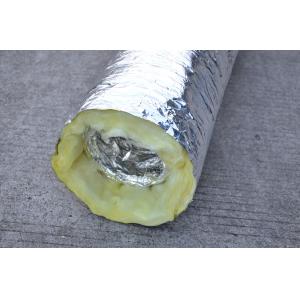China Foil Faced Glass Wool Insulation Blanket 25mm Thickness For Flexible Air Duct supplier