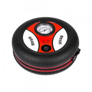 Round Tire Shape Portable Car Tire Inflator with 250PSI Air Pressure and On/Off Switch