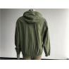 100 Green Cotton Hooded lightweight Jacket Mens Medium Trench Coat Matt Sliver