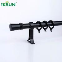 China 22ft Black Curtain Pole Extendable , 6063 Aluminum Rod For Curtain on sale