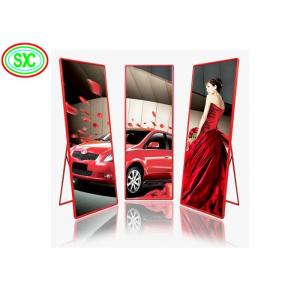 China 1500 Nits Led Poster Panel Display Ultra Thin Light Weight Advertising Screen Stands supplier