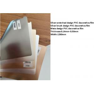 500m / Roll PVC Decorative Film For Furniture Flat Lamination