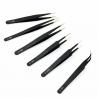 China Fine Tip Curved Precision Tweezers , Anti Static Tools Bent 45° For Extracting Parts wholesale