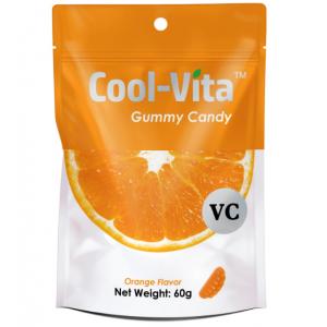 China Fruit Shaped Orange Pectin Gummy Candy Golden Vitamin C Pectin Fruit Snacks supplier