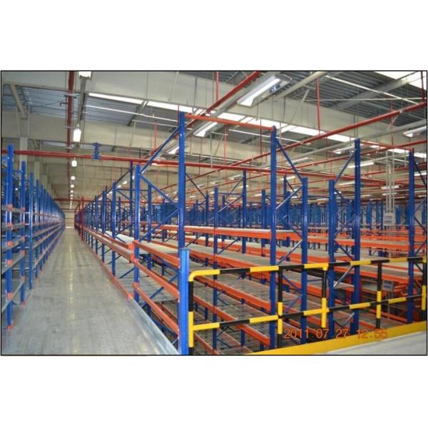 Q355B Steel Industrial Warehouse Mezzanine Rack Systems Floor Design 200-500kg/M2