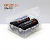 China Soshine 3.2V LiFePO4 RCR123 / 16340 rechargeable battery with protection wholesale