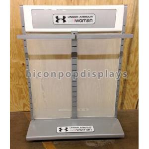 Double Sided Metal Display Stand High End Clothing Rack Display Furniture