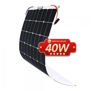 China 40 Watt Mini Flexible Solar Panel Portable IP68 Waterproof For Caravan supplier