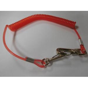China Chrismas red hot selling PU spring string coil lanyard tether w/min trigger hooks on 2ends supplier