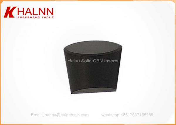 High Hardness Solid CBN Inserts / CBN Cutting Inserts Heavy Turning High Speed