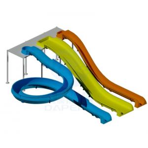 China Outdoor Water Park Amusement Kid Play Sets above Ground Pool Water Slide supplier