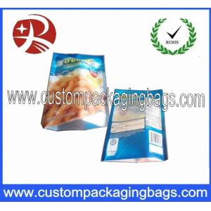 China Three Side Sealed PA Nylon Laminated Food Grade Plastic Bags For Frozen Food Packing supplier