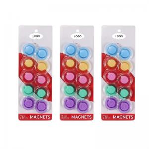 China Whiteboard Magnetic Button Slip Free Colorful Round Magnets OEM supplier