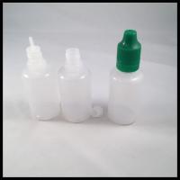 China Liquid Medicine 30ml Eye Dropper Bottles , Plastic Dropper Bottles Child Proof Caps on sale