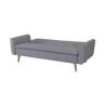 Gray Moveable Convertible Sofa Bed / Home Decoration Lightweight Sofa Bed