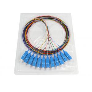 China Good Quality SC/UPC 12 Color Cores Fiber Optic Pigtail With Colorful Cable supplier