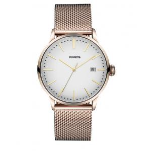 China Custom Stainless Steel Watches for man / women , Mineral Glass Surface Material supplier