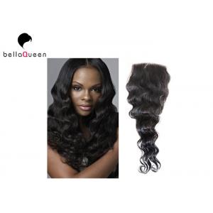 China Full Head Virgin Lace Closure , Unprocessed 100% Remy Human Hair Lace Closure supplier