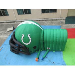 China customized printed inflatable football helmet tunnel,Inflatable Football Helmet Tunnel supplier