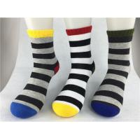 China Odor Resistent Red Recycled Cotton Socks With Breathable Absorbent Material on sale