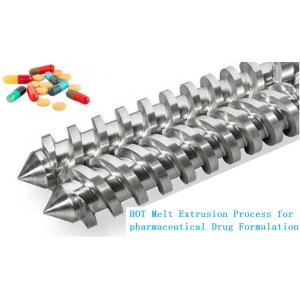 China Barrel Screw For Hot Melt Extrusion Process For Pharmaceutical Drug Formulation supplier